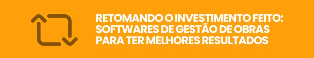 software de gestão de obras - investimento